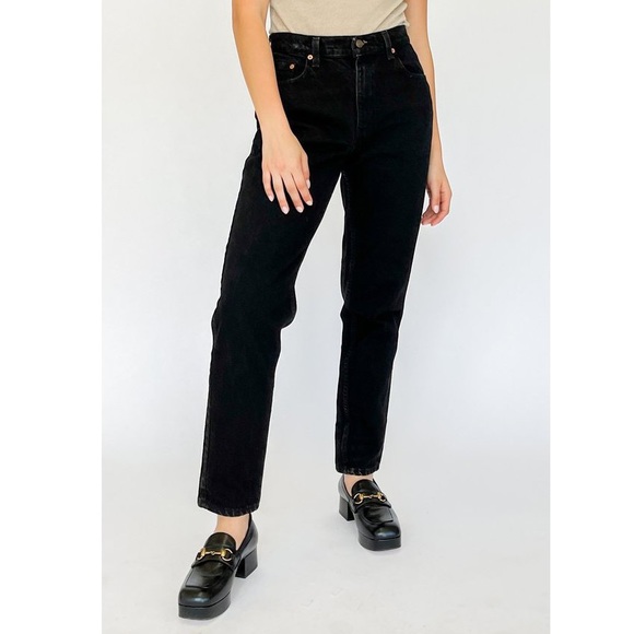 Levi's Denim - Levi’s 🖤 550 relaxed black straight leg jeans